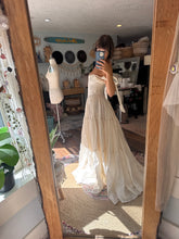 Load image into Gallery viewer, Sample sale The Revival Dress in ivory linen fabric ready to ship sm-large adjustable one size