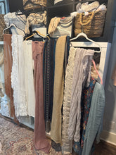 Load image into Gallery viewer, ) (Package M) bigger pieces ready to ship Box of fabric remnants perfect for baby layering (photo prop)