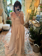 Load image into Gallery viewer, Adorable ready to ship nude blush  Poetry chiffon reclamation dress