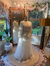 Load image into Gallery viewer, Ready to ship sale one of a kind top with lace skirt (ivory) fitting XS to large