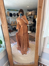 Load image into Gallery viewer, The last of these sale New more adjustable Athena dress in caramel color ready to ship