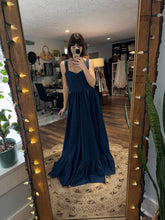 Load image into Gallery viewer, Frolick dress ready to ship in dark denim on sale one of a kind