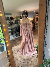 Load image into Gallery viewer, Pre-order customized one of a kind oh lover dress and coffee rose chiffon allow 6 to 9 weeks