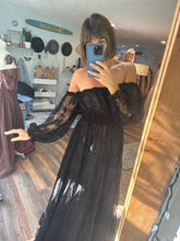 Load image into Gallery viewer, Preorder allow 6-8 week you glow girl black sheer lace dress