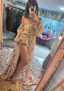 Ready to ship nothing quite like you Daisy crinkle print floral two piece reclamation dress