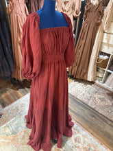 Load image into Gallery viewer, Sale ready to ship berry color cotton you glow girl dress