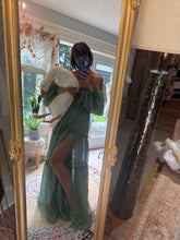 Load image into Gallery viewer, Sale Ready to ship crinkle Kelly  green you glow girl dress