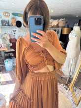 Load image into Gallery viewer, Ready to ship simply two piece in copper soft matte satin reversible top