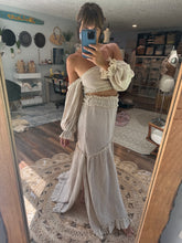 Load image into Gallery viewer, Two top one skirt (crochet type lace with mystical top) sale