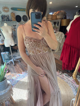 Load image into Gallery viewer, Sale  two dress deal hey babe with Ready to ship ) (BEIGE)  linen cotton Always and Forever dress