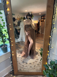 Ready to ship one of a kind hand dyed love bird dress