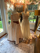 Load image into Gallery viewer, Ready to ship two skirts two tops deal- embroidered cotton ivory skirt with ivory always top and one of a kind hand dyed set