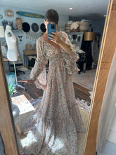 Load image into Gallery viewer, Amazing two dress deal dreams dress in crinkle floral and tan brown always dress