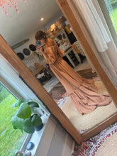 Load image into Gallery viewer, Sale ready to ship ruffle me right up camel brown dress