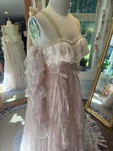 Load image into Gallery viewer, One of a kind champagne chiffon print Opaline dress ready to ship
