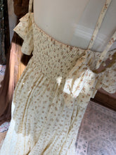 Load image into Gallery viewer, Flash sale two dress deal poetry cotton print and one of a kind hand dye sample dress brown ready to ship