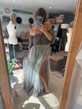 Load image into Gallery viewer, Grey hand dyed lace ready to ship  one top, two skirts