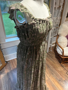 Preorder fully lined hand dye lace always and forever dress green