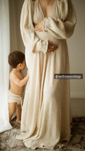 Load image into Gallery viewer, SALE ON the new Purely Abundant dress ready to ship in crepe crinkly cotton creamy ivory