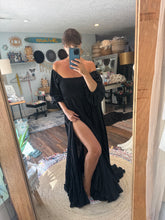 Load image into Gallery viewer, Ready to ship sale sugar sugar black linen cotton dress
