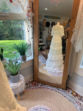 Load image into Gallery viewer, Sample sale skirt in ruffle chiffon comes with Juliet dress in lace (off white) ready to ship