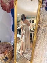 Load image into Gallery viewer, Sale Ready to ship beige crinkle (double layer type) rapture dress