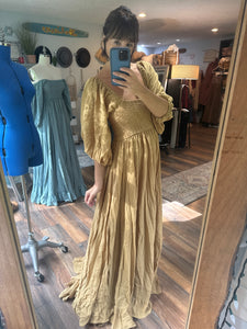 (Mustard) Ready to ship  The Sugar Sugar dress linen cotton