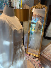 Load image into Gallery viewer, Ready to ship sale one of a kind top with lace skirt (ivory) fitting XS to large