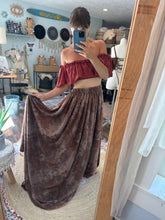 Load image into Gallery viewer, Two top one skirt - skirt has teeny flaws with brown top/red top