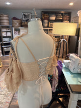 Load image into Gallery viewer, Ready to ship poetry top golden beige