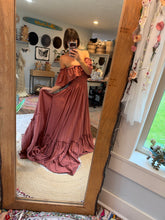Load image into Gallery viewer, Ready to ship sale rose cotton show  off those shoulders dress
