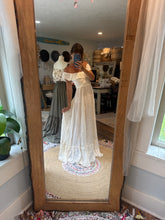 Load image into Gallery viewer, One left ruffle corset off white dress ready to ship sale