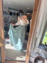 Ready to ship poetry top floral crinkle and satin matte skirt set sale