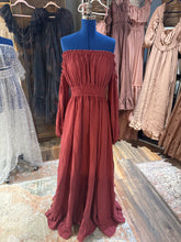 Load image into Gallery viewer, Sale ready to ship berry color cotton you glow girl dress
