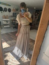Load image into Gallery viewer, Mystical wonders soft rayon matte satin beige ready to ship