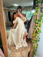 Load image into Gallery viewer, Preorder Poetry ivory scroll lace dress