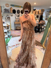 Load image into Gallery viewer, Two piece poetry dress in  vintage lovers print and extra top