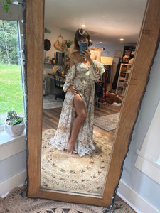 Preorder allow 6-8 week  A New Day dress in crinkle golden print