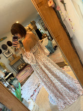 Load image into Gallery viewer, Ready to ship SALE new small ivory floral chiffon print you glow girl dress fits xs to xl