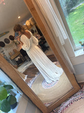 Load image into Gallery viewer, Sale ready to ship always and forever off white with sleeves dress linen cotton