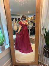 Load image into Gallery viewer, Sample dress sale wine linen cotton fits best medium to xl ready to ship