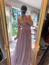 Load image into Gallery viewer, Ready to ship hand dyed imperfect mauve lavender love bird dress
