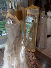 Load image into Gallery viewer, Sample sale ready to ship lace dress lined in satin fits sm-large