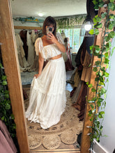 Load image into Gallery viewer, Two skirts and a top package - lace floral with a white linen cotton skirt (ready to ship)