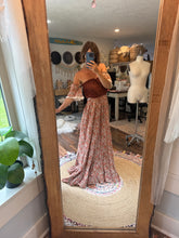 Load image into Gallery viewer, Ready to ship sale one of a kind floral and lace dress (reversible)