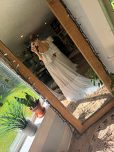 Load image into Gallery viewer, Preorder allow six to eight week sheer show off those shoulders chiffon (does not come with nude slip)