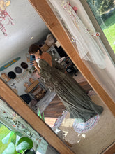 Load image into Gallery viewer, Ready to ship olive fearless hearts dress