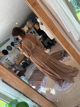 Load image into Gallery viewer, The last of these Daydream dress in tan beige gauze fits small to xl sale ready to ship