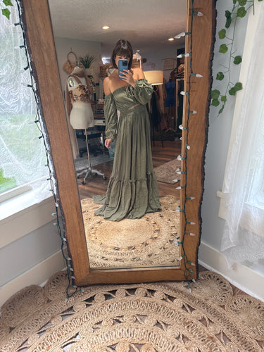 (Preorder allow 6-8 week ) Nothing quite like you  two piece dress in Olive sale