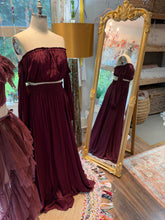 Load image into Gallery viewer, Two tops two skirts in burgundy plum color ready to ship sale